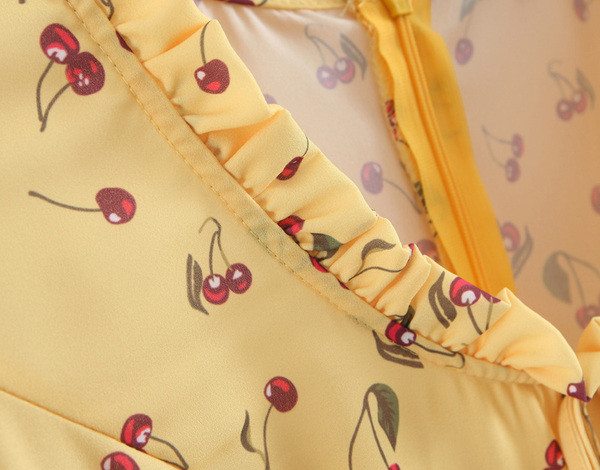 Rochie de dama cu maneci scurte si decolteu in V