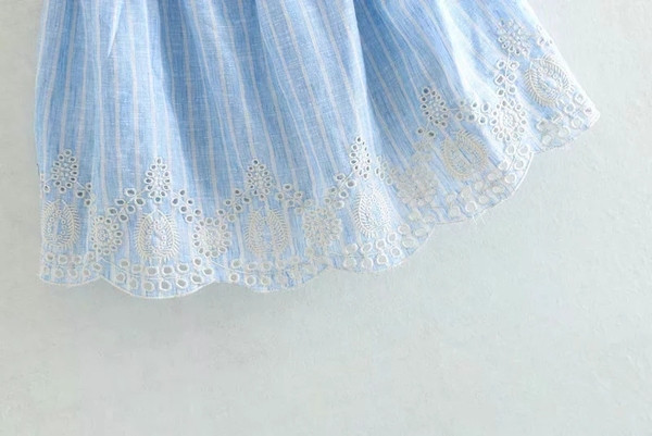 Női felső - széles modell kék színben