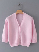 Rövid női kardigán rövid ujjal, két színben