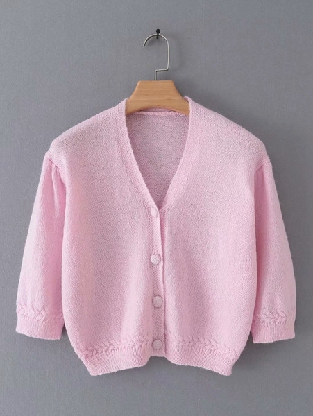 Rövid női kardigán rövid ujjal, két színben