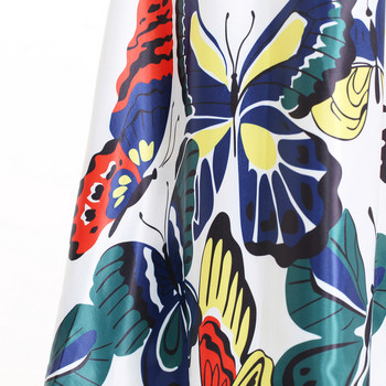 Elegáns női ruha fehér pántokkal és rátéttel