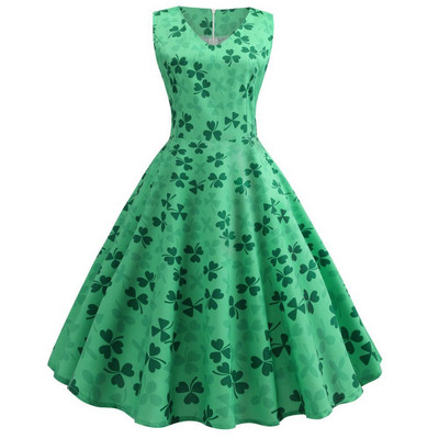 Rochie de dama moderna cu bretele si decolteu in V in culoarea verde