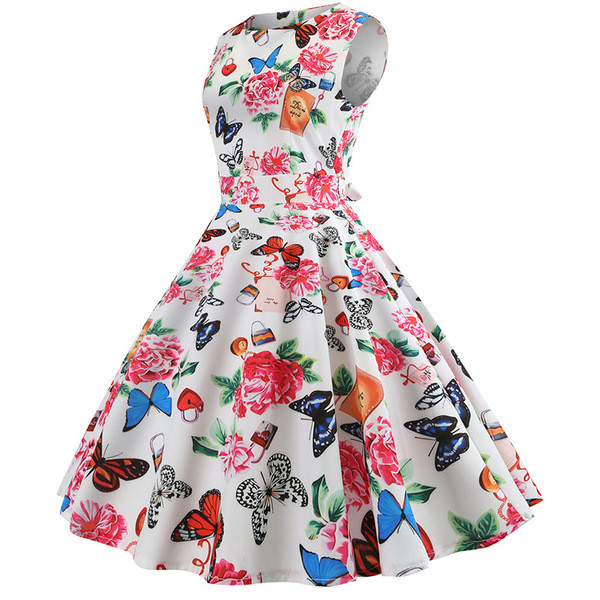 Rochie moderna de dama cu bretele late in alb cu aplicatie