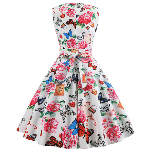 Rochie moderna de dama cu bretele late in alb cu aplicatie