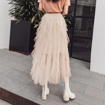 Női modern hosszú szoknya magas derékkal, négy színben