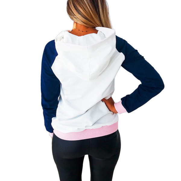 Nappali női pulóver nyakkendővel és kapucnival, két színben