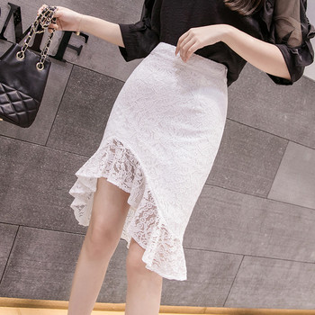 Stílusos női csipkeszoknya fehér és fekete színben