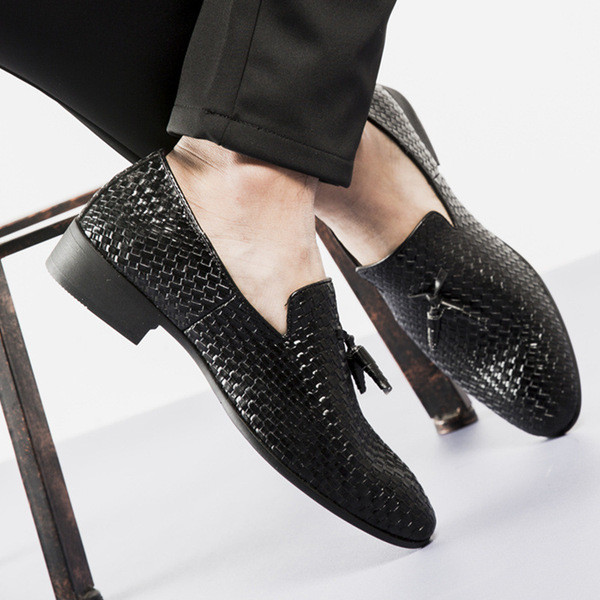 Férfi alkalmi cipő - sötétkék, fekete és szürke