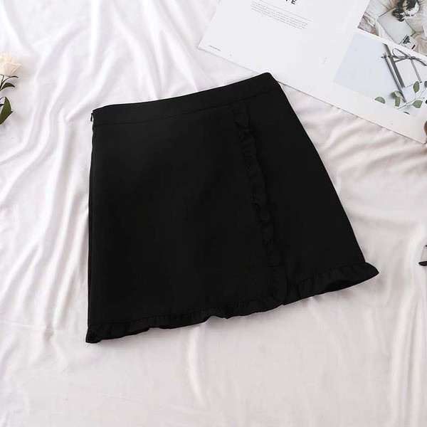 Fusta casual dama in trei culori cu talie inalta