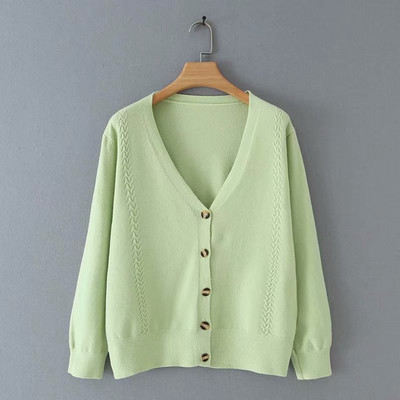 Vestă cu decolteu adânc cu nasturi în patru culori