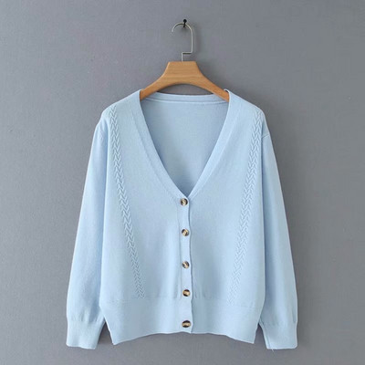 Vestă cu decolteu adânc cu nasturi în patru culori