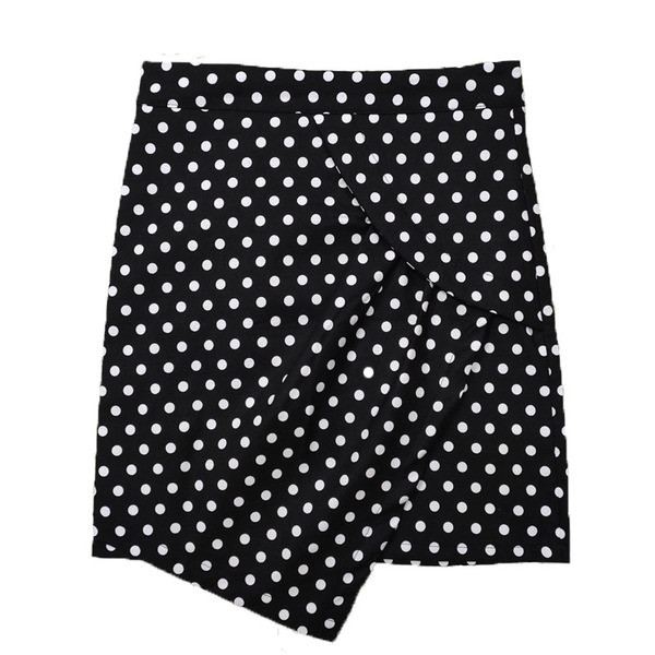 Rochie modernă de damă cu puncte negre