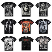 Tricou pentru bărbați cu mâneci scurte și aplicație