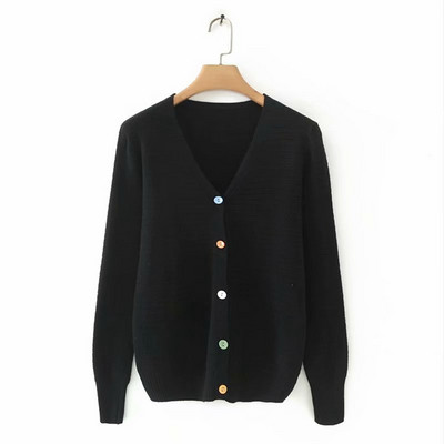 Női kardigán színes gombokkal, három színben