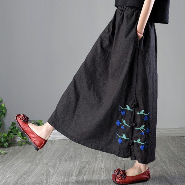 Női lezser hosszú szoknya két színben