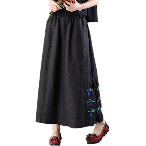 Női lezser hosszú szoknya két színben