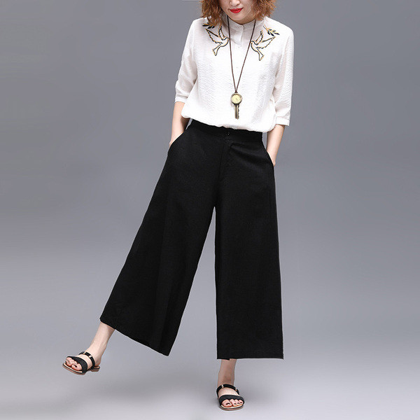 Pantaloni largi casual dama in mai multe culori