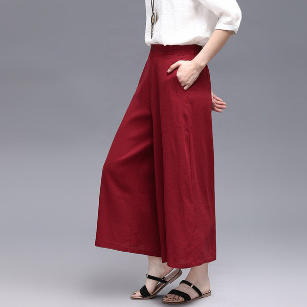 Pantaloni largi casual dama in mai multe culori
