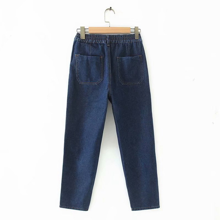 Női farmer sötétkék színben - egyenes modell