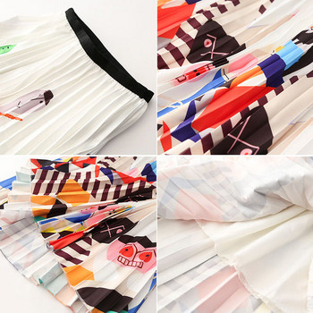 Stílusos női rakott szoknya három színben