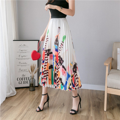 Дамска стилна плисирана пола в три цвята