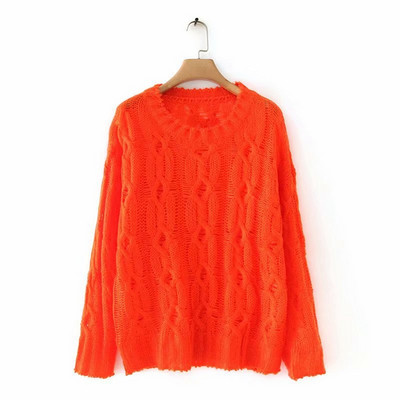 Női pulóver zöld és piros színben