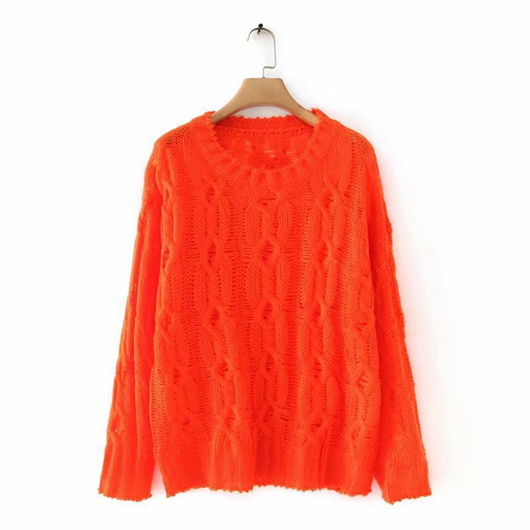 Női pulóver zöld és piros színben