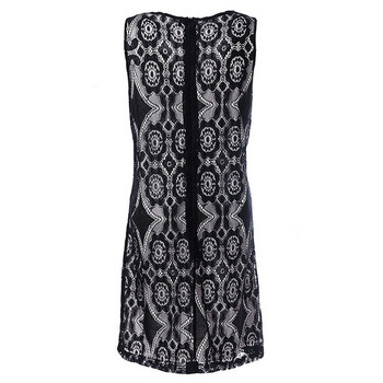 Rochie scurtă de damă modernă cu bretele largi de culoare neagră