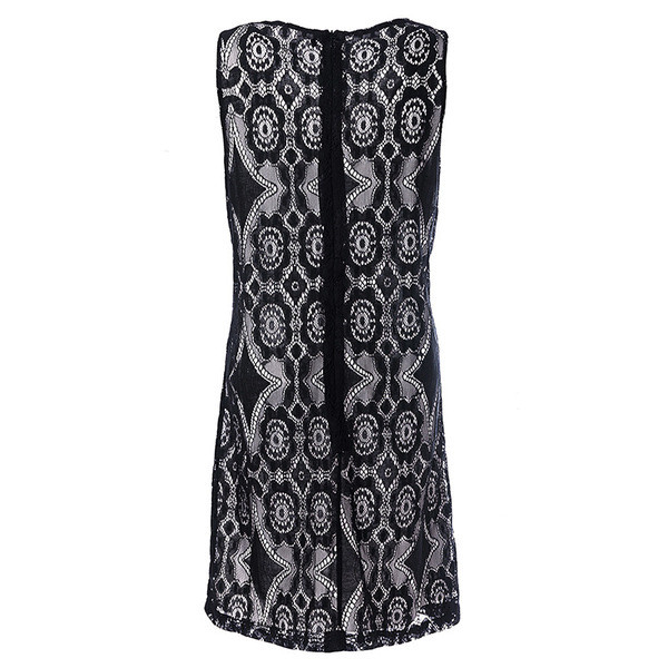 Rochie scurtă de damă modernă cu bretele largi de culoare neagră