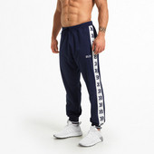 Alkalmi férfi sportnadrág fekete és kék színben