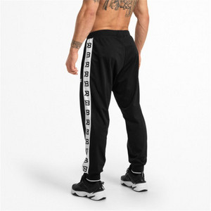 Alkalmi férfi sportnadrág fekete és kék színben