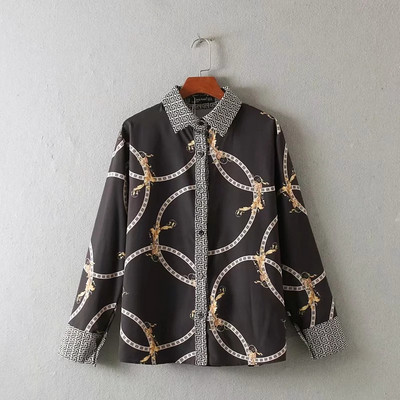 Női ing - klasszikus mintás mintával