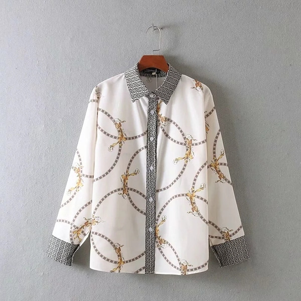 Női ing - klasszikus mintás mintával