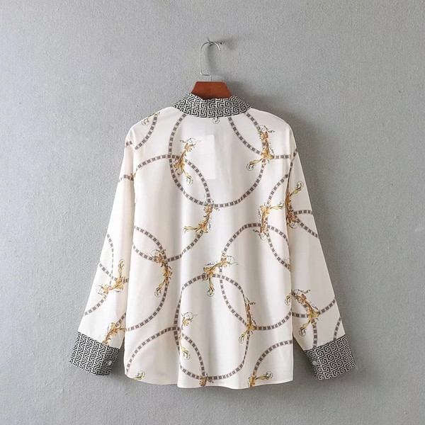 Női ing - klasszikus mintás mintával