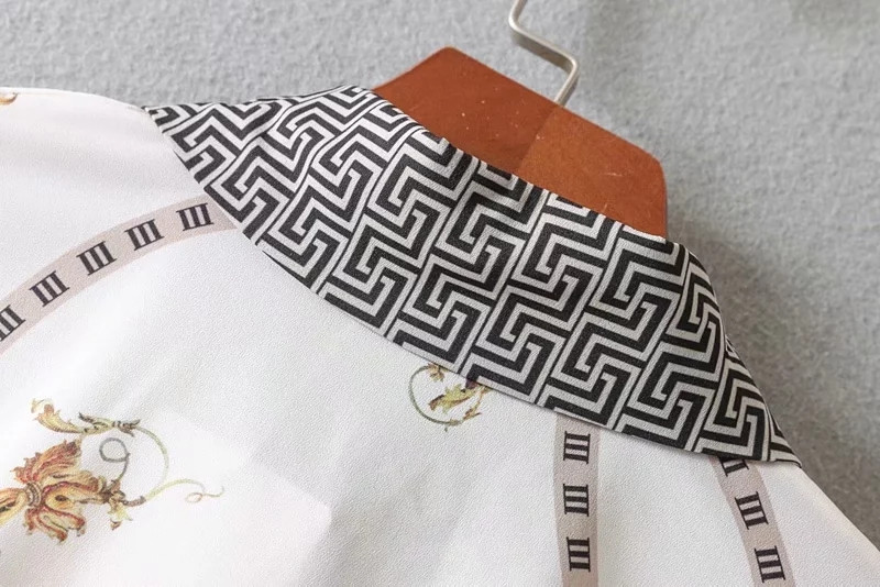 Női ing - klasszikus mintás mintával