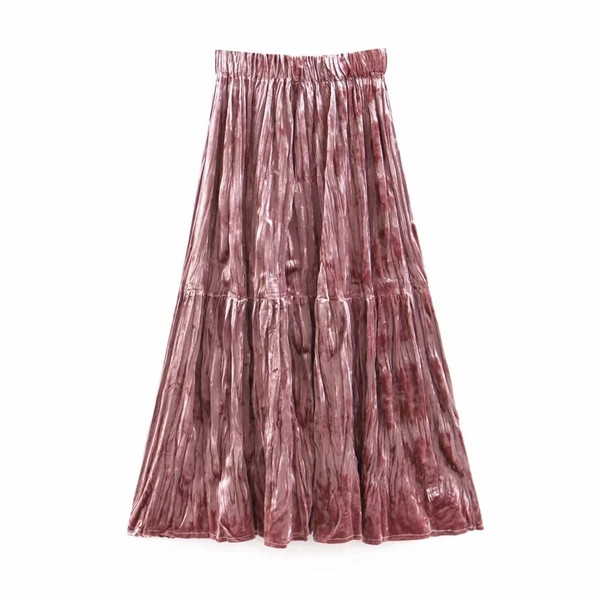 Női szoknya elasztikus derékkal - szabású modell