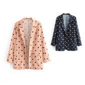 Geaca de dama cu buline in doua culori