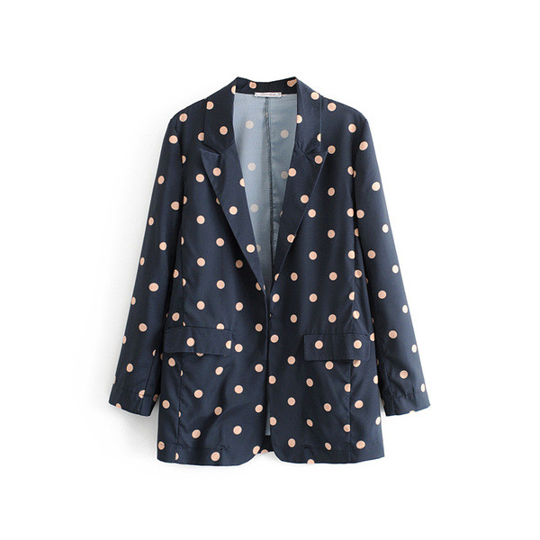 Geaca de dama cu buline in doua culori