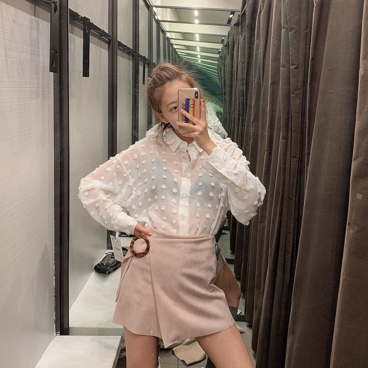 Fusta scurta dama - pantaloni cu inchidere laterala