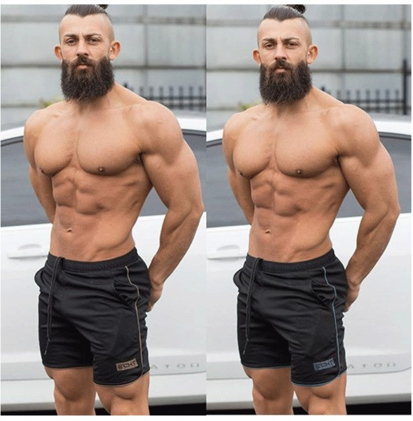 Pantaloni scurți casual barbatesti cu cravate in mai multe culori