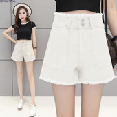 Pantaloni scurți moderni de damă cu talie înaltă - două culori