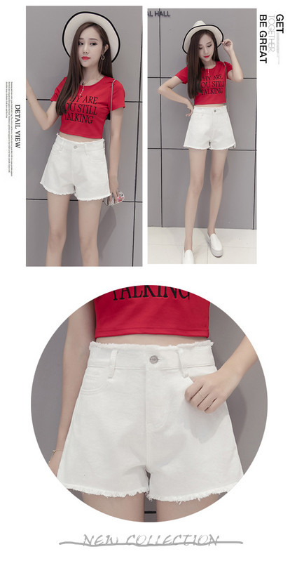 Pantaloni scurți moderni de damă cu talie înaltă - două culori