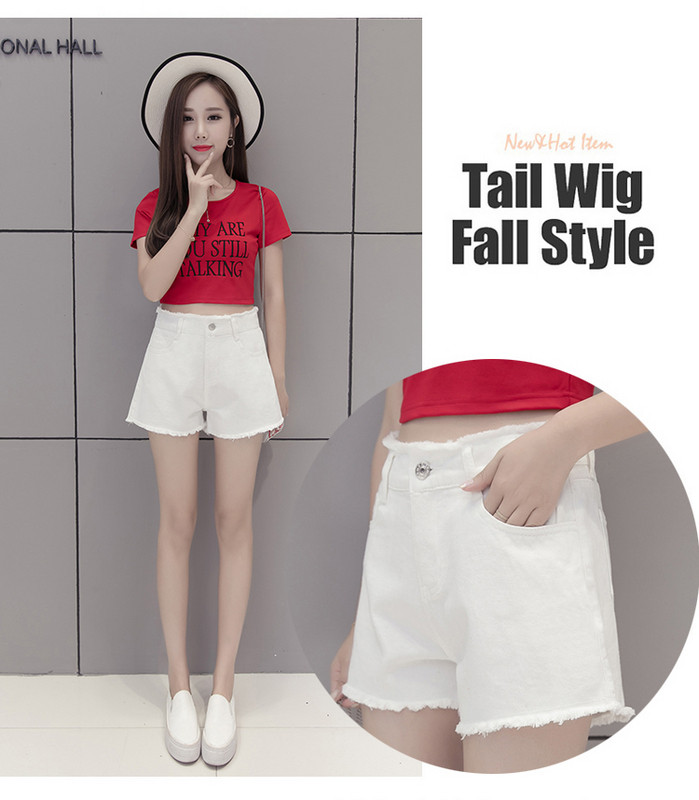 Pantaloni scurți moderni de damă cu talie înaltă - două culori