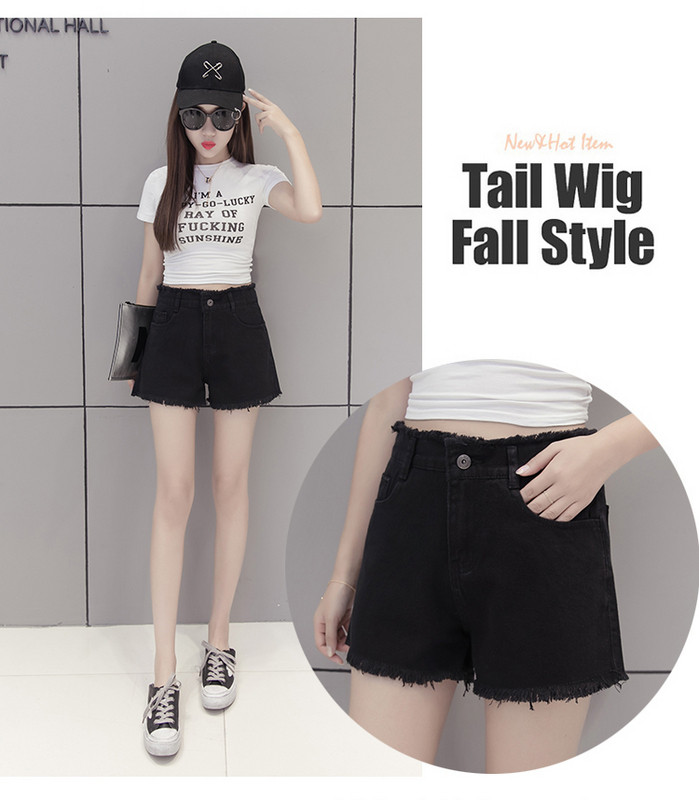 Pantaloni scurți moderni de damă cu talie înaltă - două culori