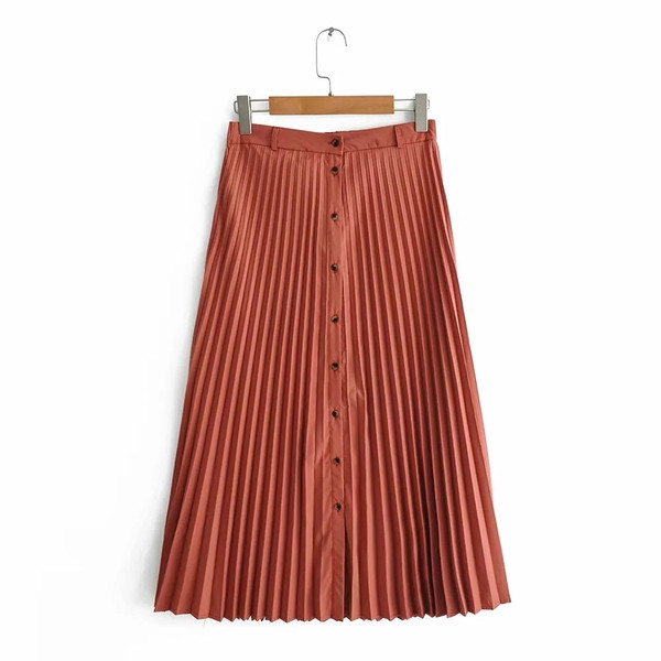 Női rakott szoknya gombokkal, két színben