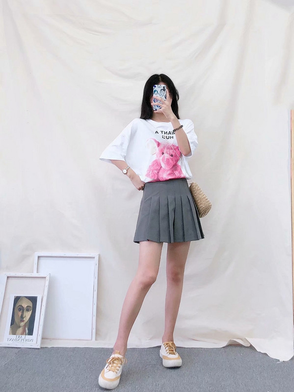 Tricou casual dama alb cu aplicatie