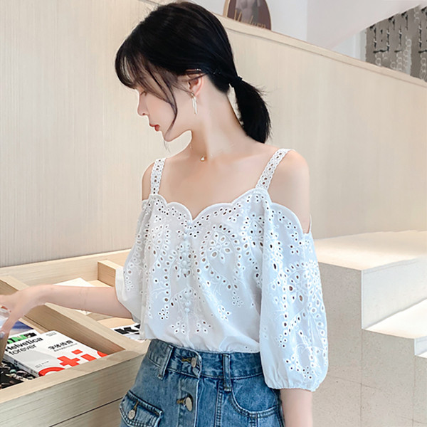 Bluză casual de damă cu mâneci căzute