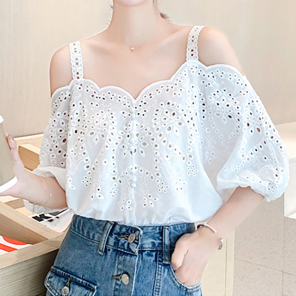 Bluză casual de damă cu mâneci căzute