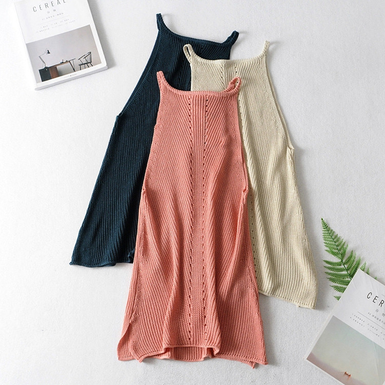 Vékony kötésből készült modern női felső