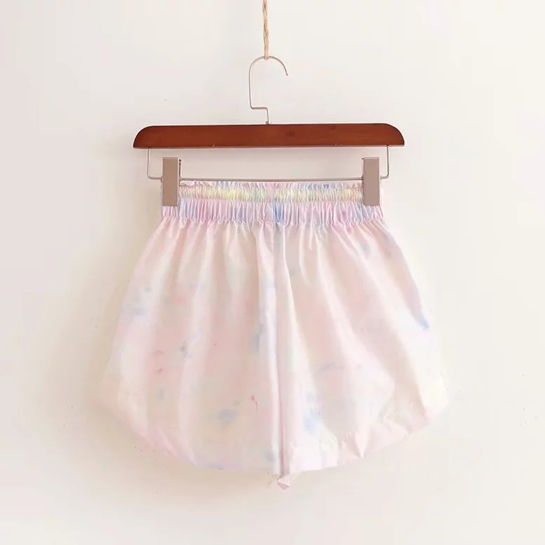 Pantaloni scurti dama sport-casual cu talie elastica